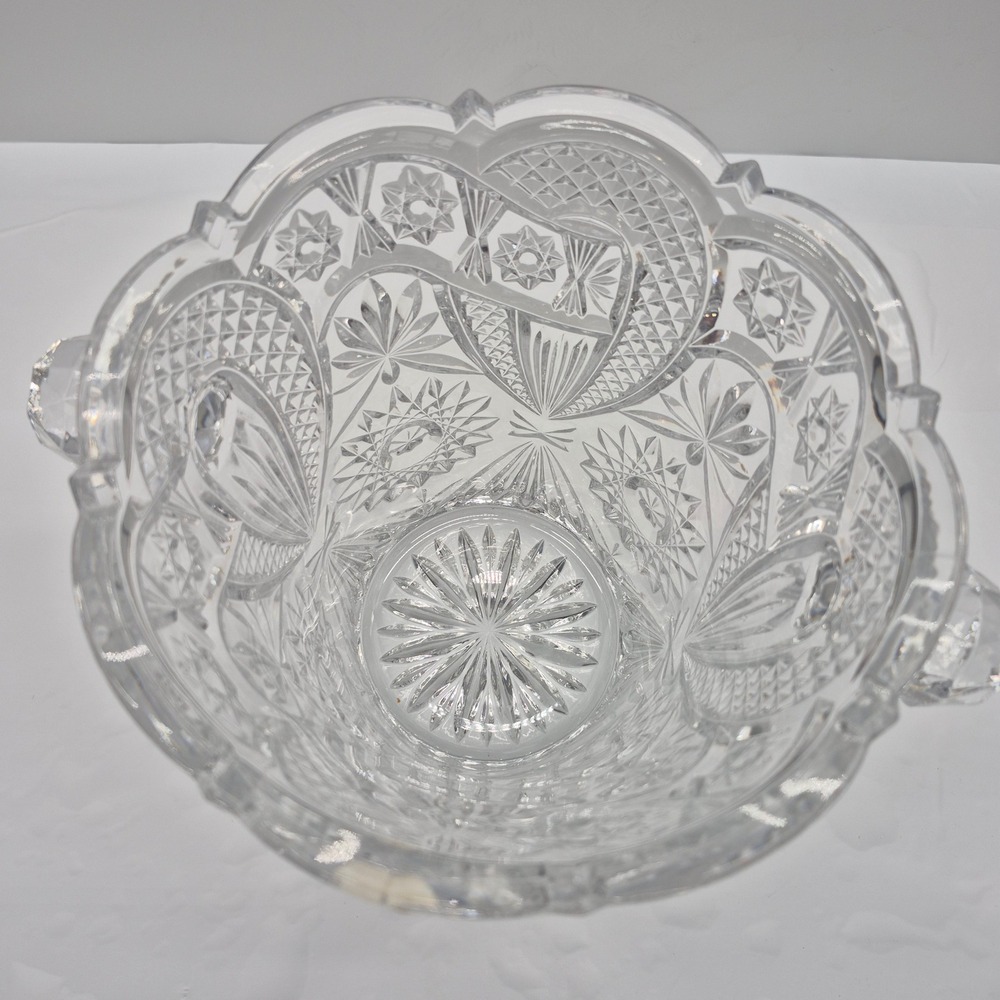 Bohemia Crystal Vase Clear Lead Cut Glass - Picture 15 of 15